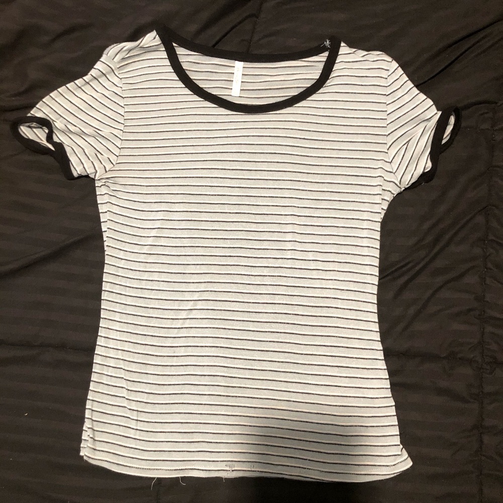 sea green striped tee